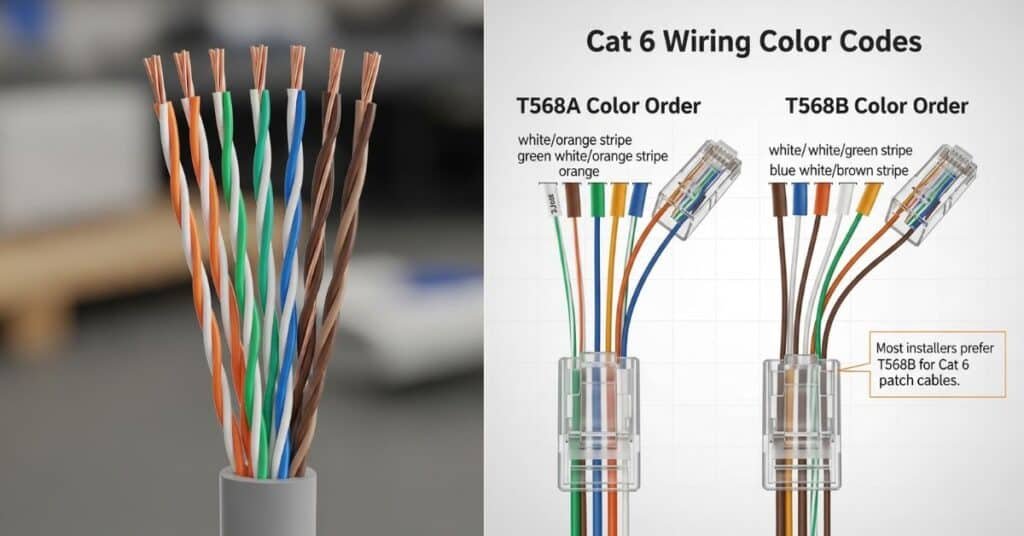 Cat 6 color code