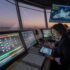 FAA-style AI regulation concept with a gavel and a glowing AI chip symbolizing oversight of powerful artificial intelligence models