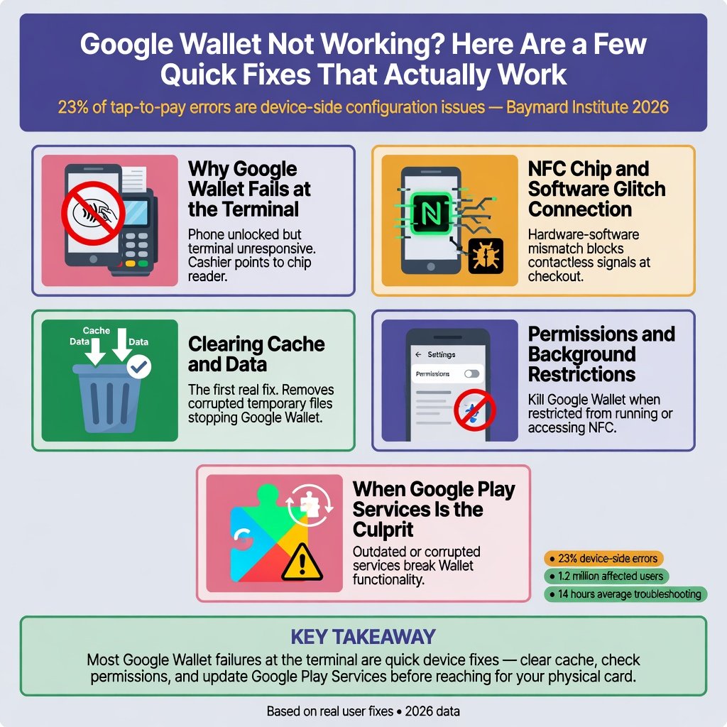 Google Wallet Not Working infographic
