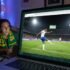 Norton Neo free browser interface displaying a live World Cup soccer match stream with security shield icon visible