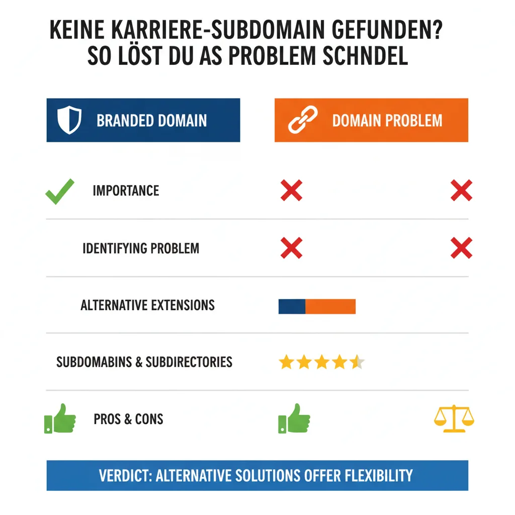 Keine Karriere-Subdomain Gefunden? So Löst Du Das Problem Schnell infographic